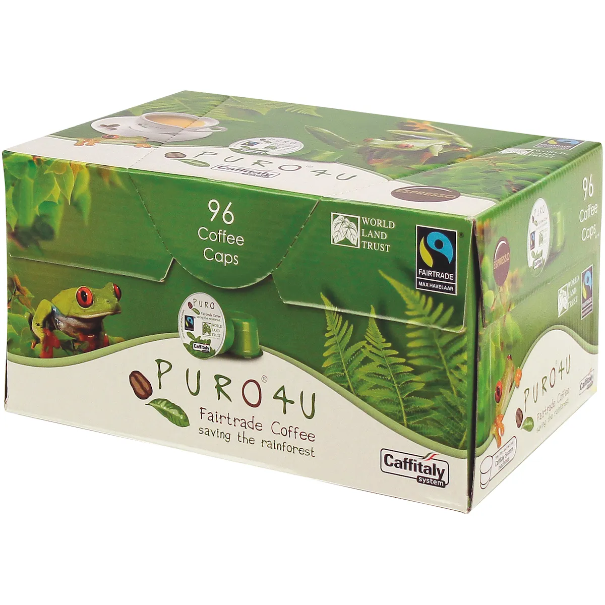 CAFE EN CAPSULES PURO4U ESPRESSO FAIRTRADE 96 PCS