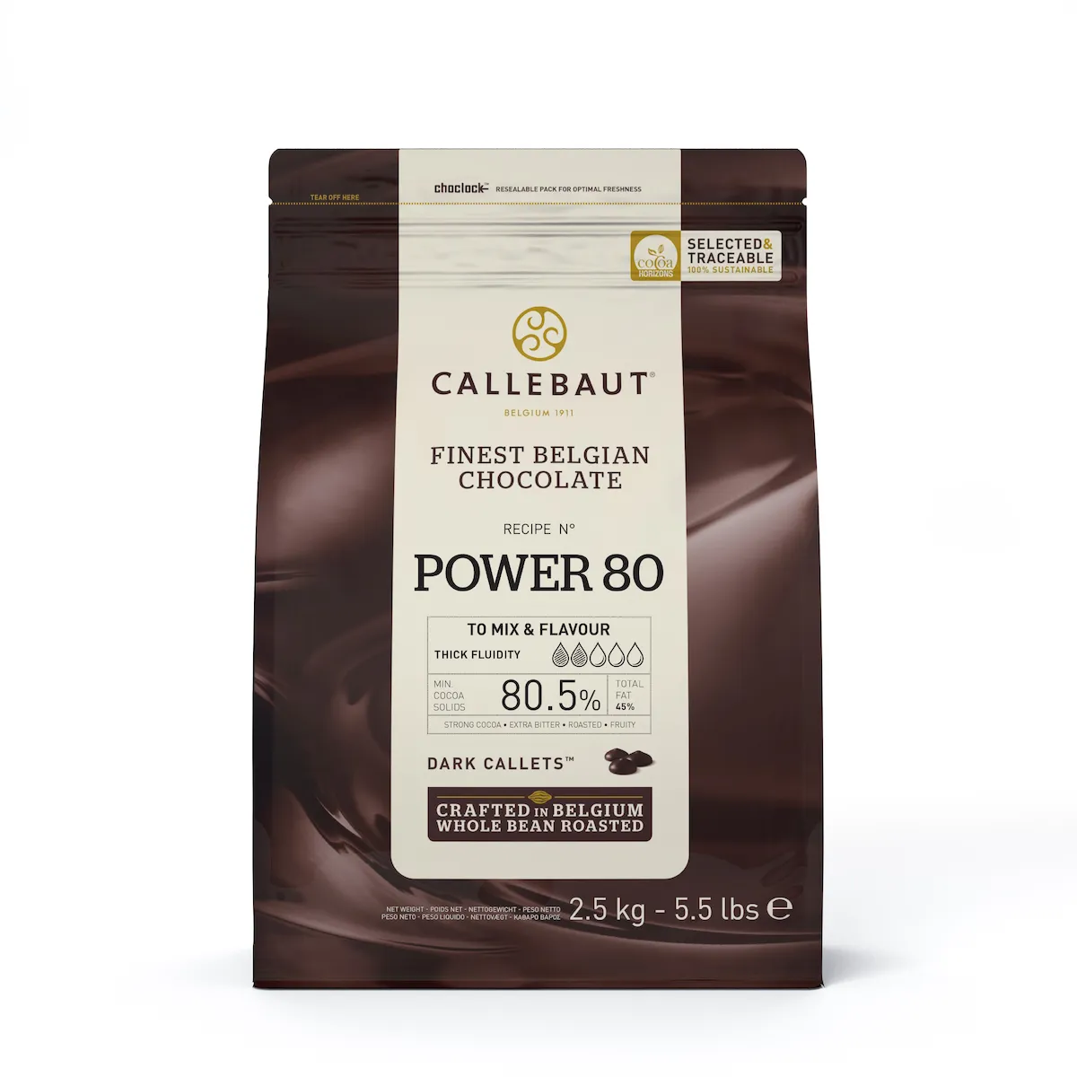 CHOCOLAT EXTRA AMER - ULTRA FRUITE - 80,1% - 2,5KG