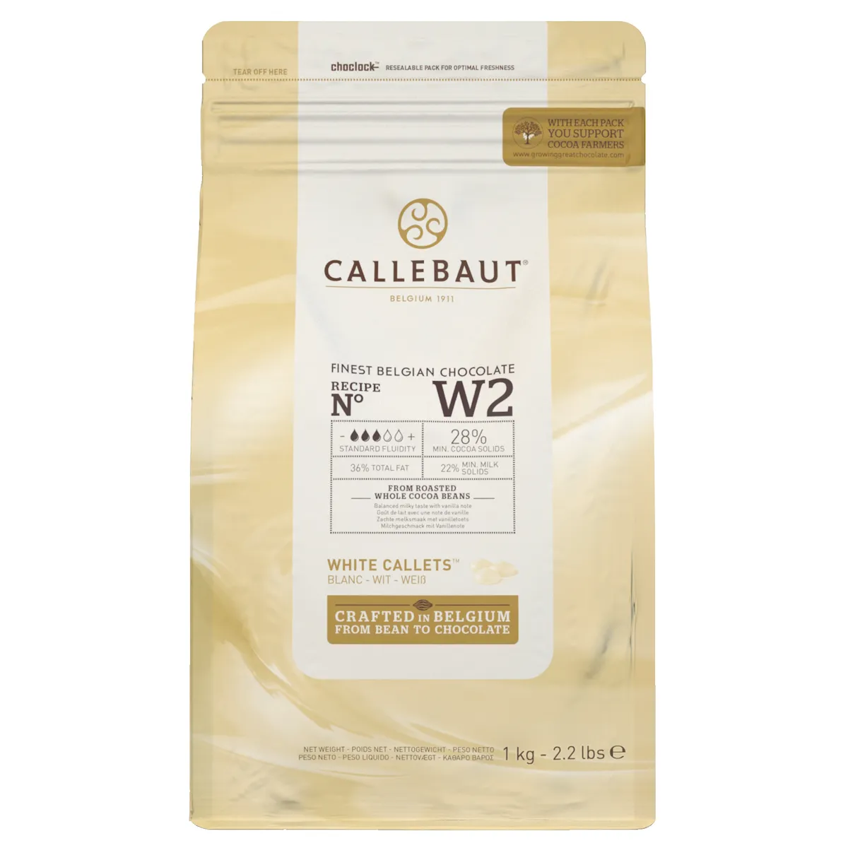 SELECT 28% GOUT CREME, LAIT NOTE DE VANILLE CALLETS SACHET 1KG
