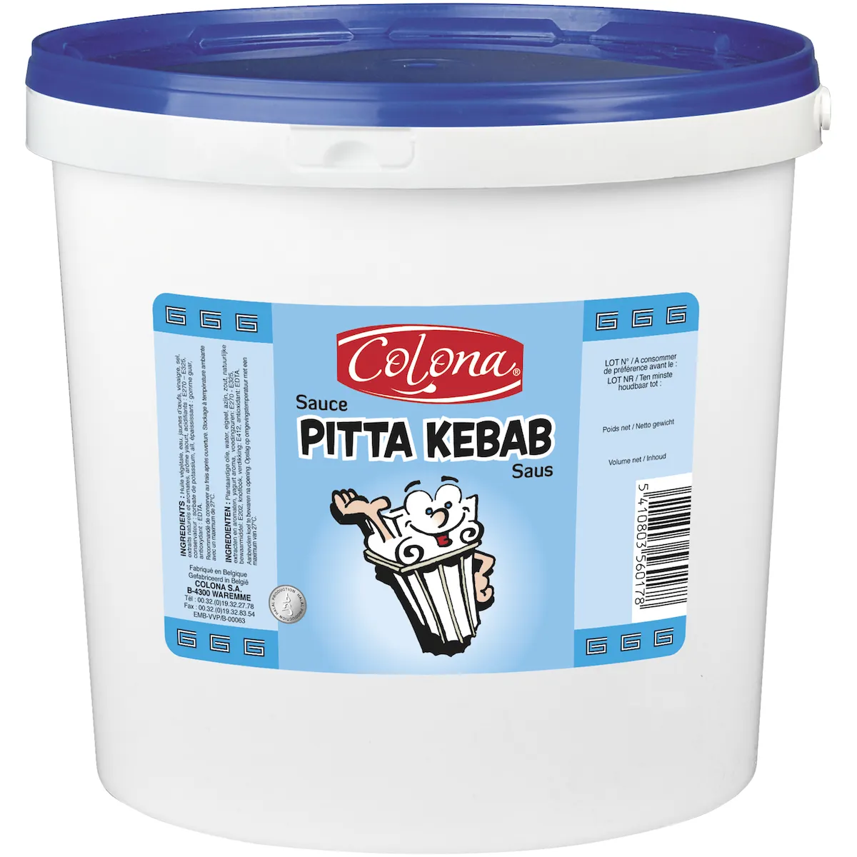 SAUCE PITTA SPEC. KEBAB COLONA 10 L SEAU
