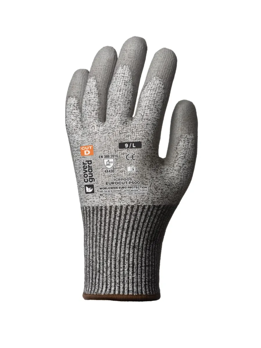GANTS EUROCUT P500 CUT D. HPPE J13 GRIS T8