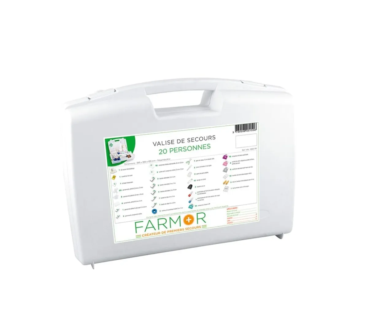 VALISE SECOURS MULTIRISQUES  20 PERS