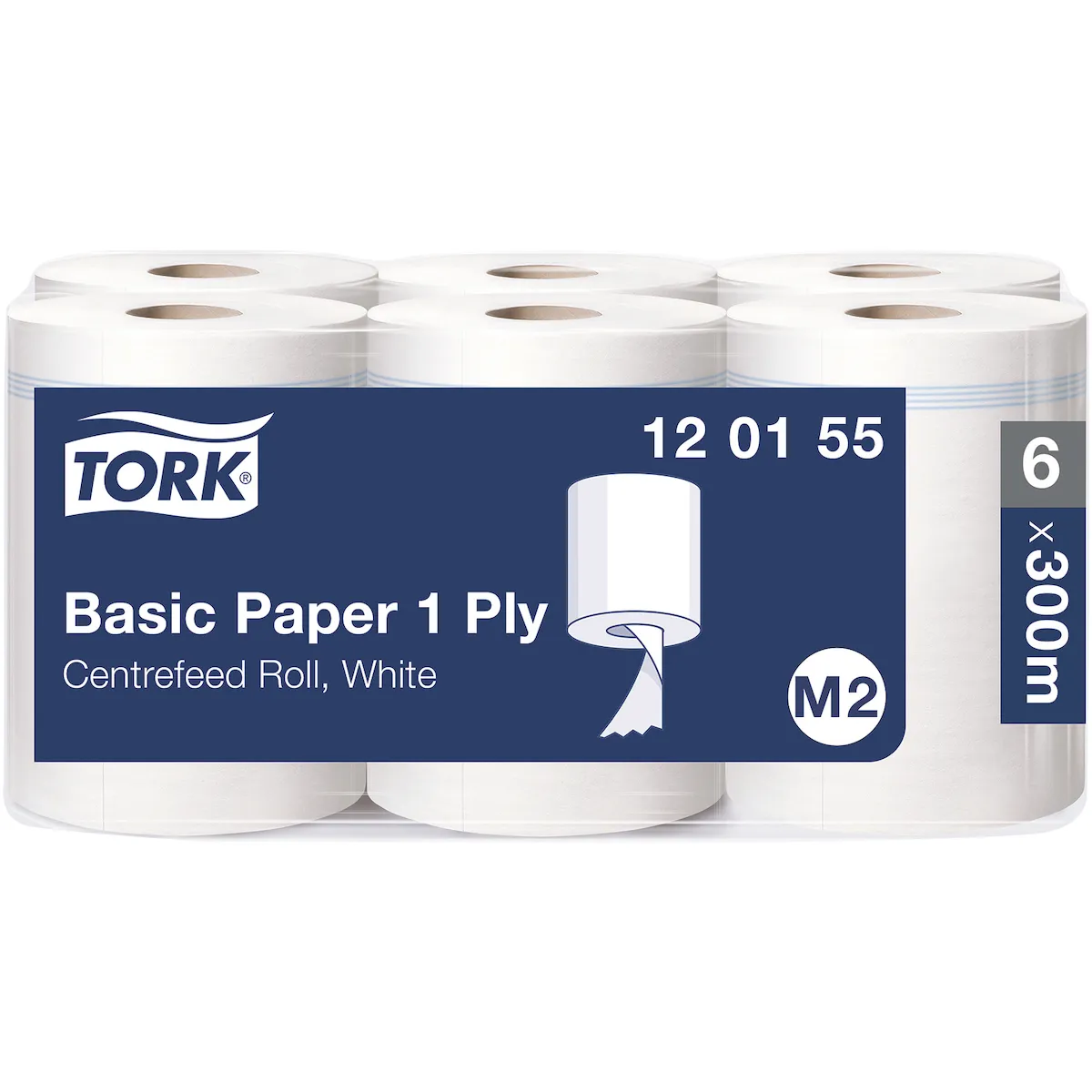 TORK PAPIER D'ESSUYAGE BASIC BOBINE À DÉVIDAGE CENTRAL