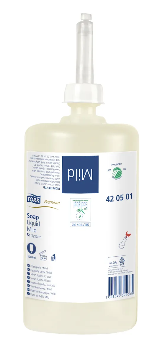 TORK SAVON LIQUIDE DOUX CREME 1L