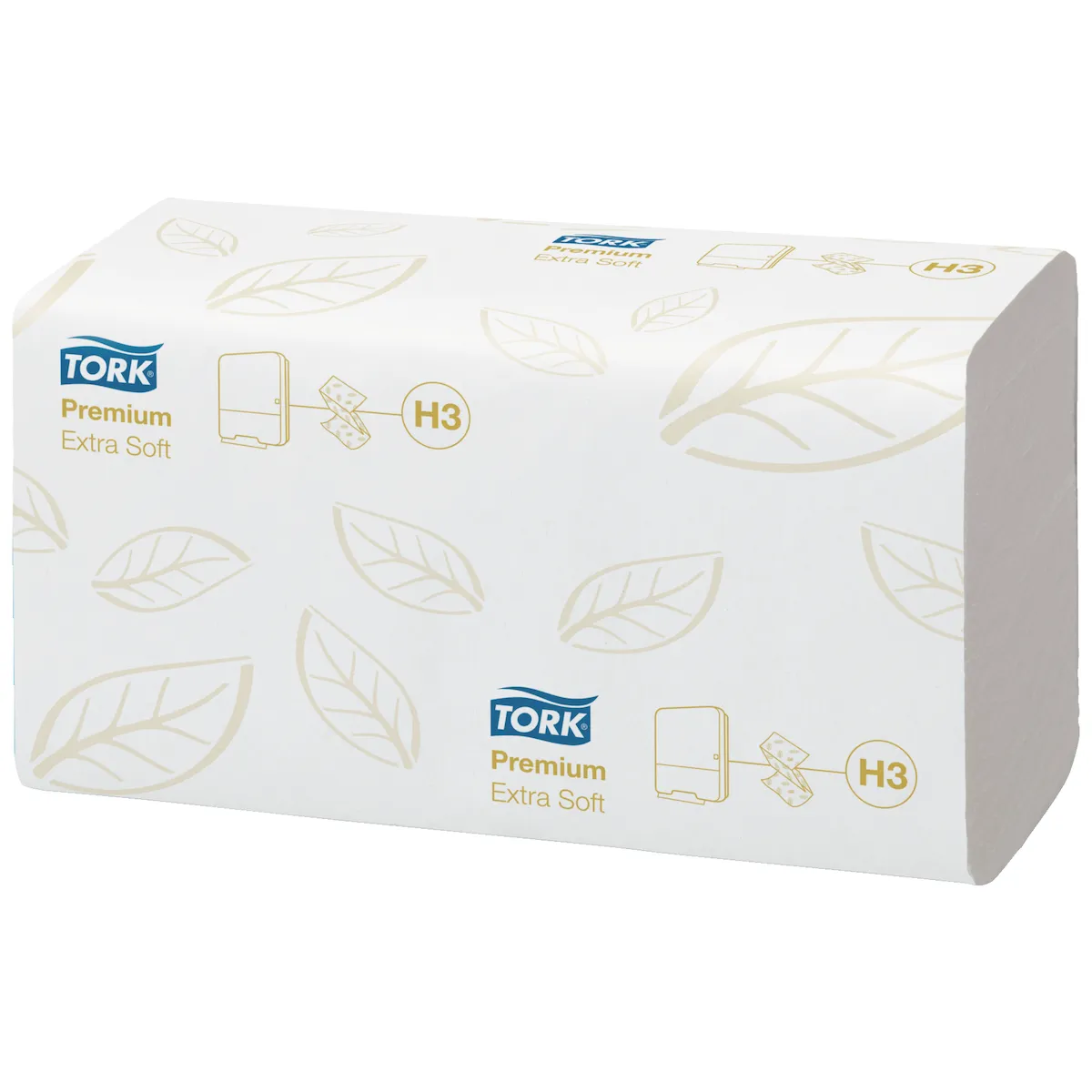 ESSUIE MAINS ENCHEVÊTRÉ 2 PLIS 23X23CM BLANC PREMIUM EXTRA DOUX H3 - CRT 3000