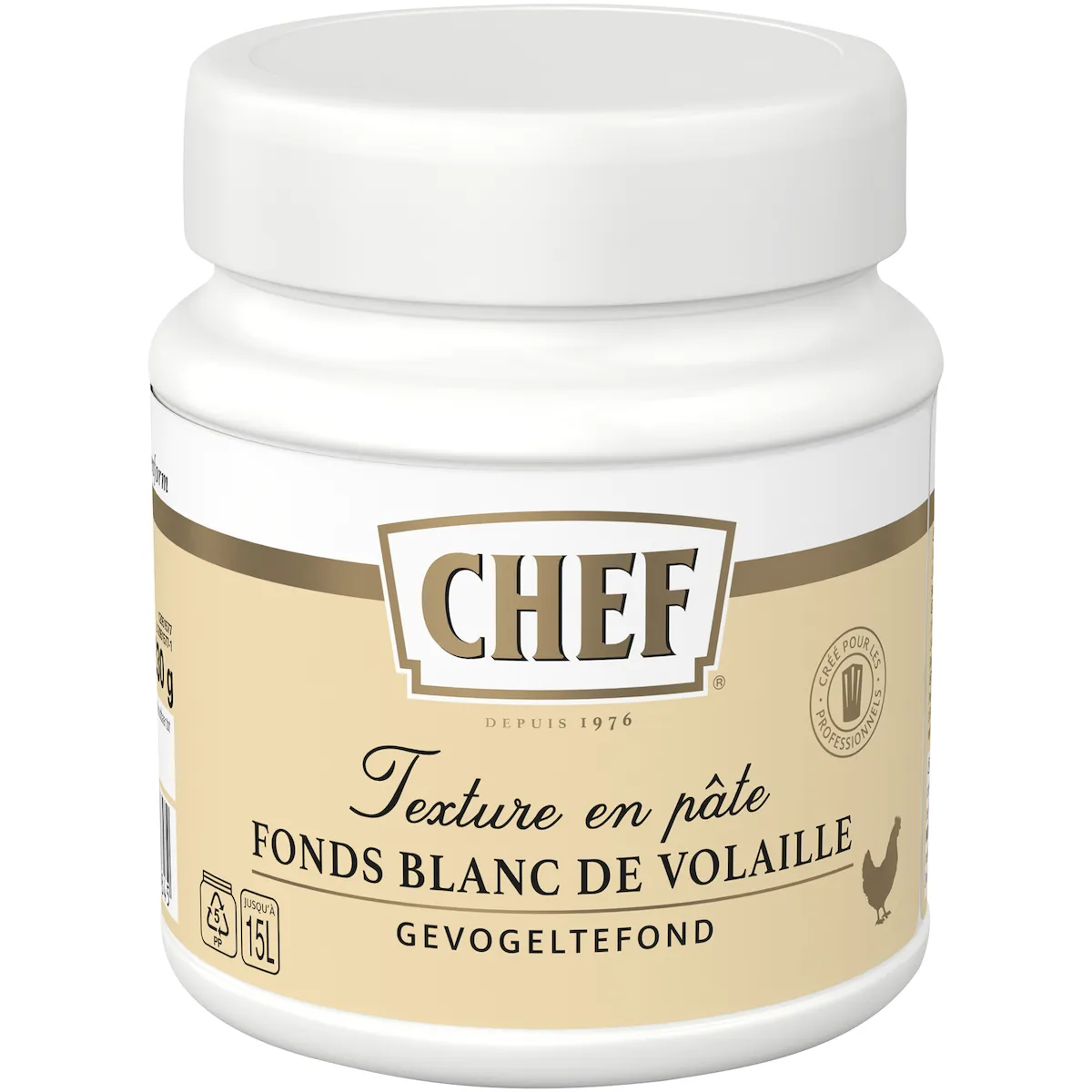 FONDS BLANC VOLAILLE PREMIUM - POT 630 POUR 9 A 15L
