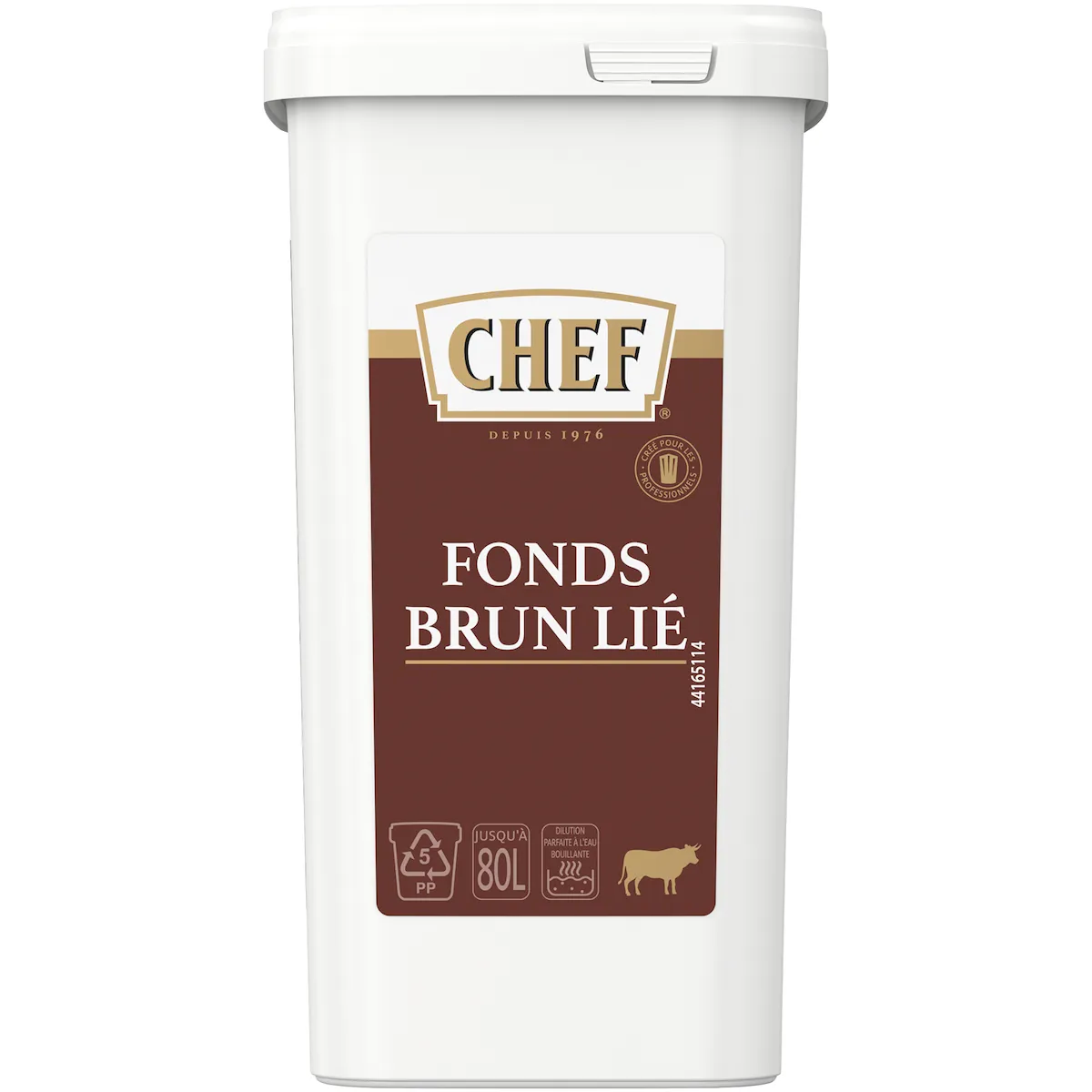 FONDS BRUN LIE - BOITE DE 1,2KG POUR 30L A 60L