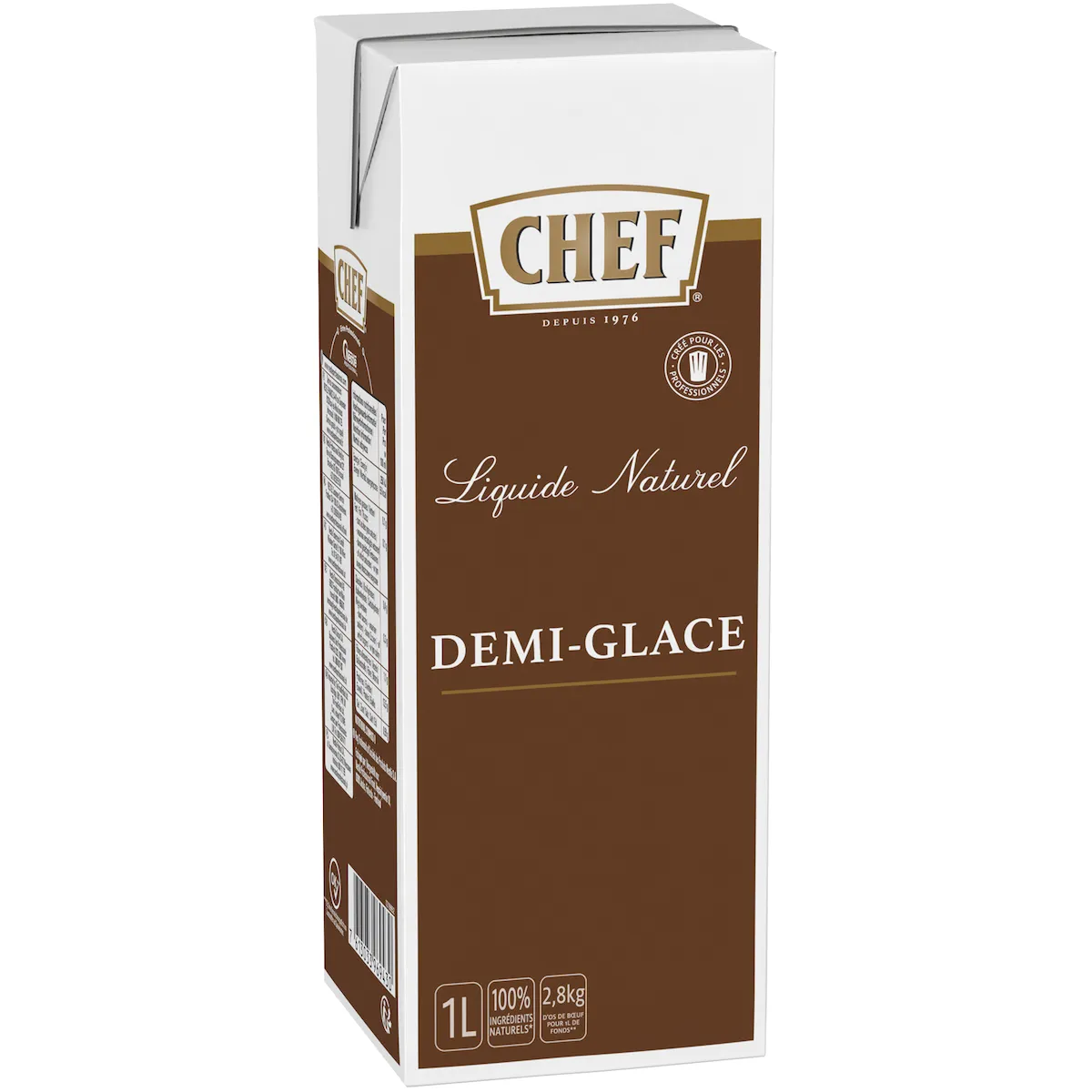 SAUCE DEMI-GLACE NATURELLE-BRIQUE 1L