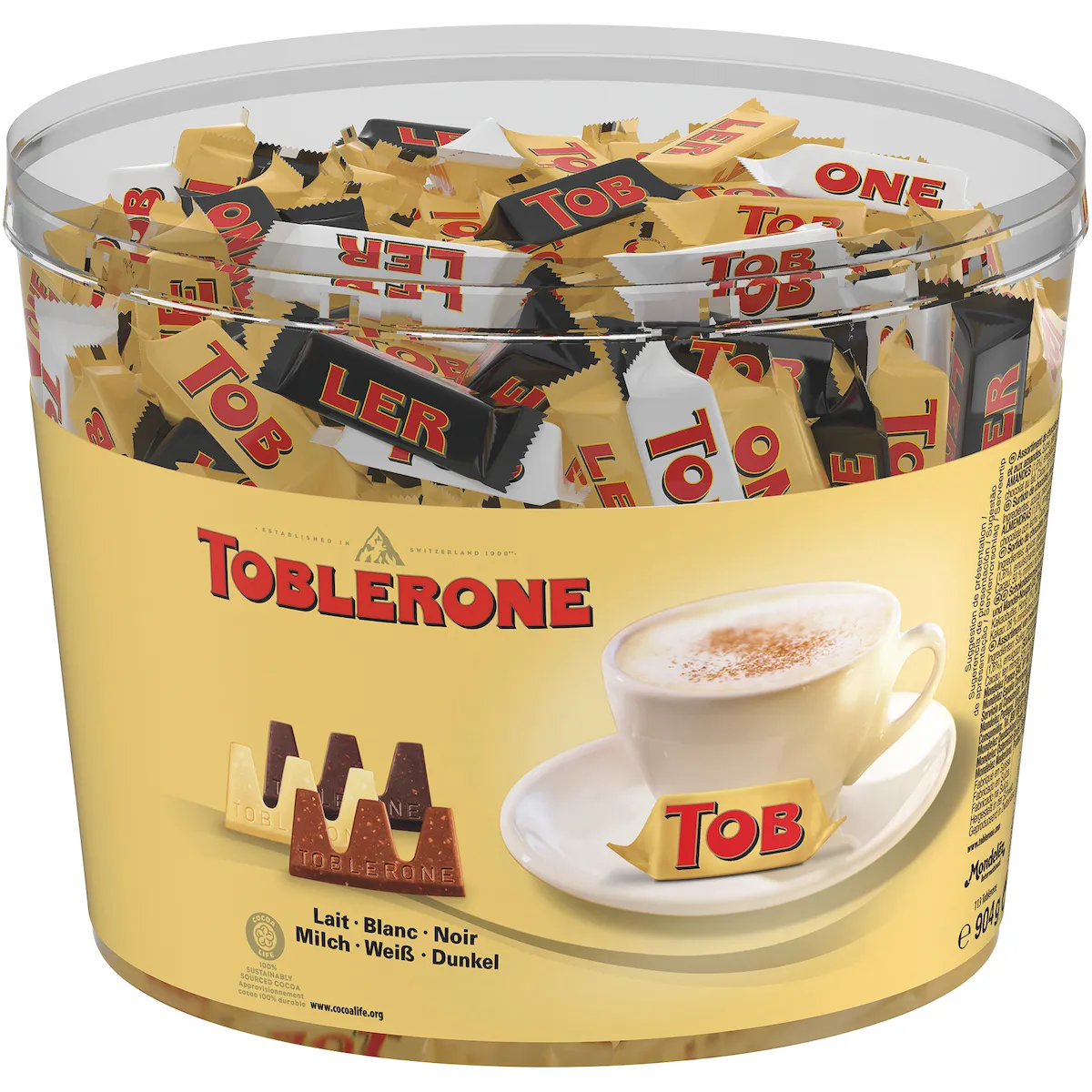 TOBLERONE TINY  PANACHE 3 VARIETES-TUBO 904G