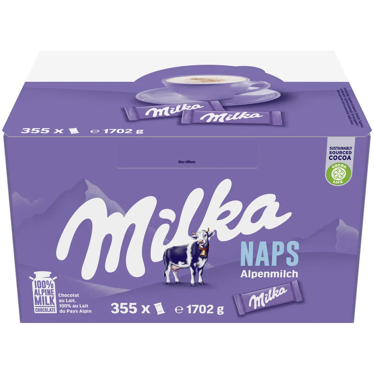 MILKA NAPS LAIT 4,6G-BOITE DE 355 PIECES