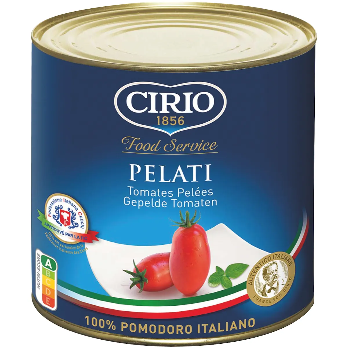TOMATES ENTIERES PELEES A LA PUREE DE TOMATES - BOITE 3/1