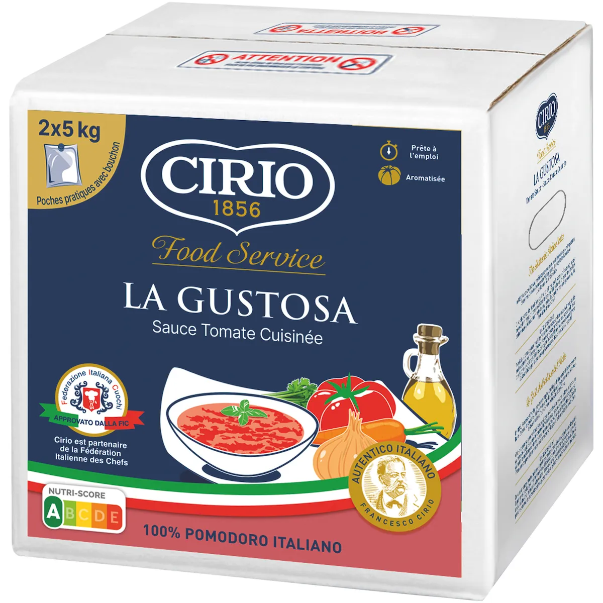 LA GUSTOSA - SAUCE CUISINEE POCHE DE 2X5KG