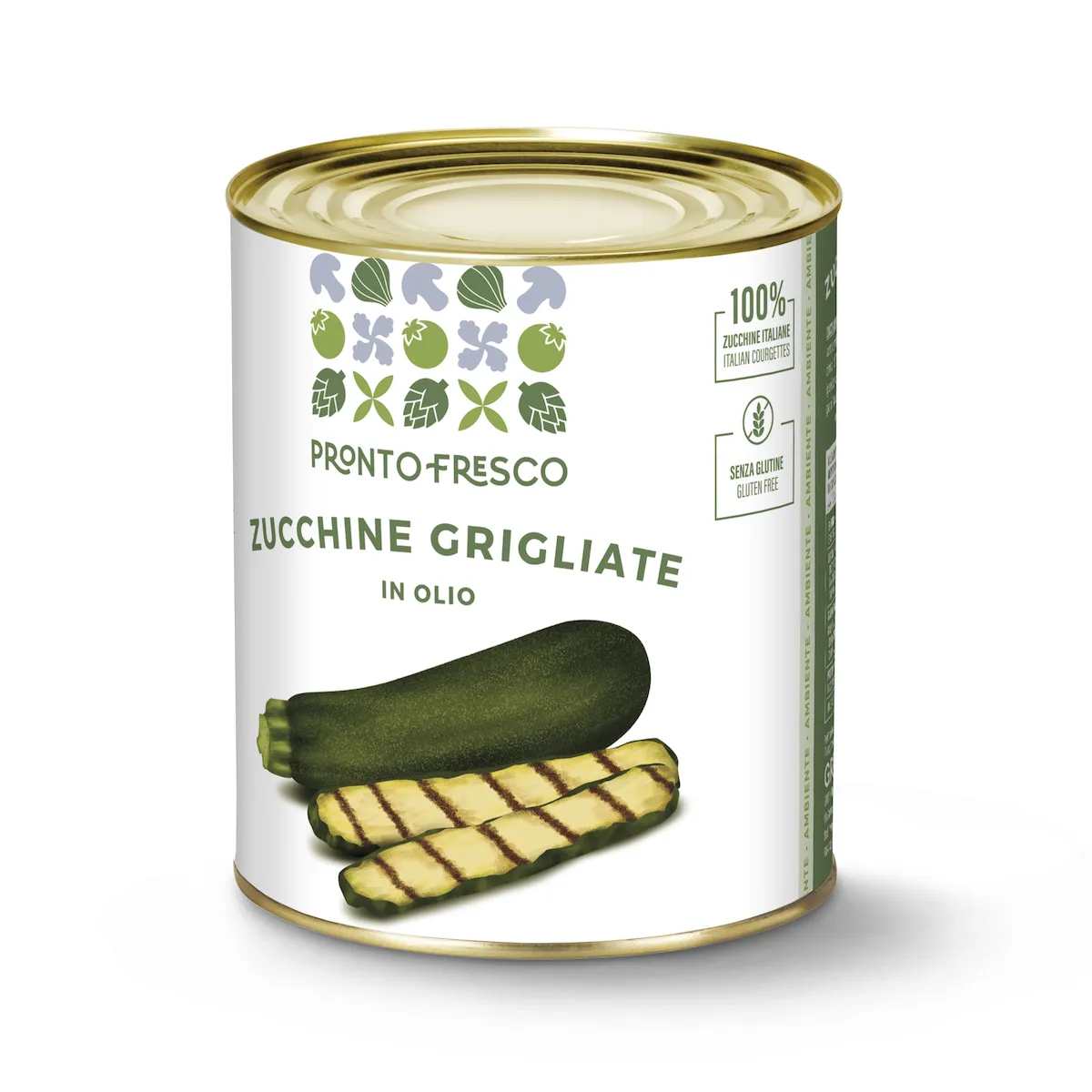 COURGETTES GRILLEES 1/1 POT DE 750G
