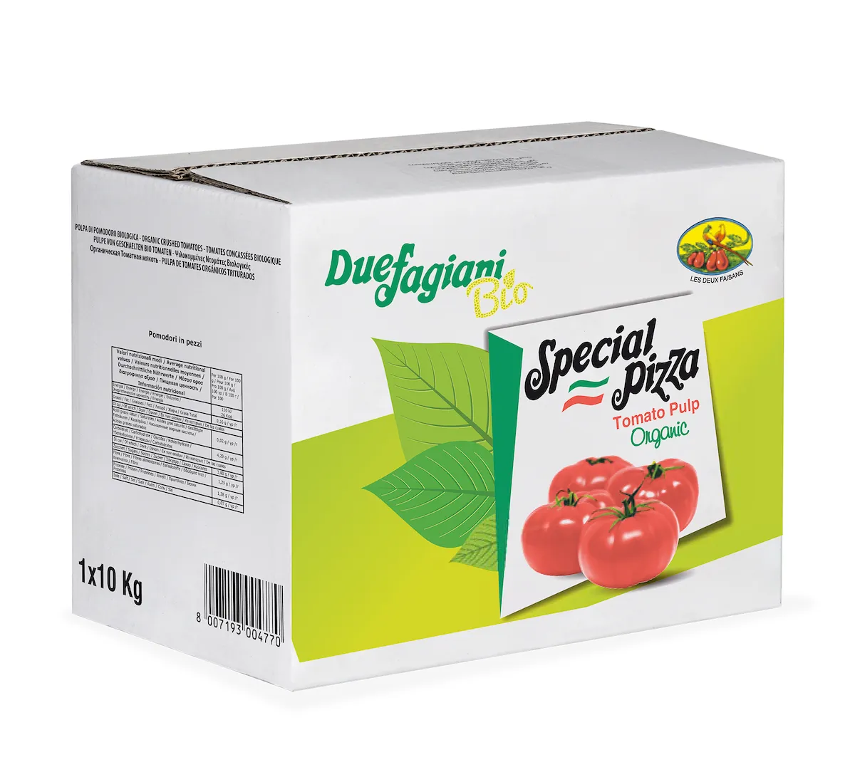 TOMATE CONCASSEE PIZZA BIO 10KG
