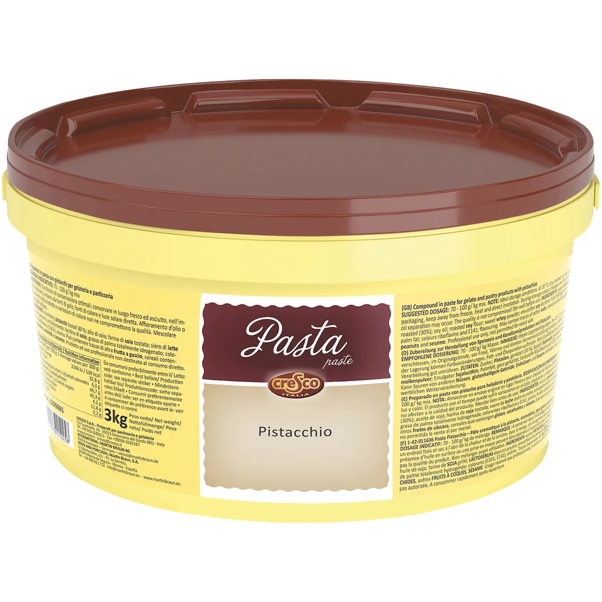 PATE DE PISTACHE SEAU 3KG