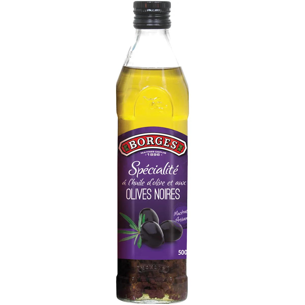 SPECIALITE A L'HUILE D'OLIVE ET AUX OLIVES NOIRES 500ML