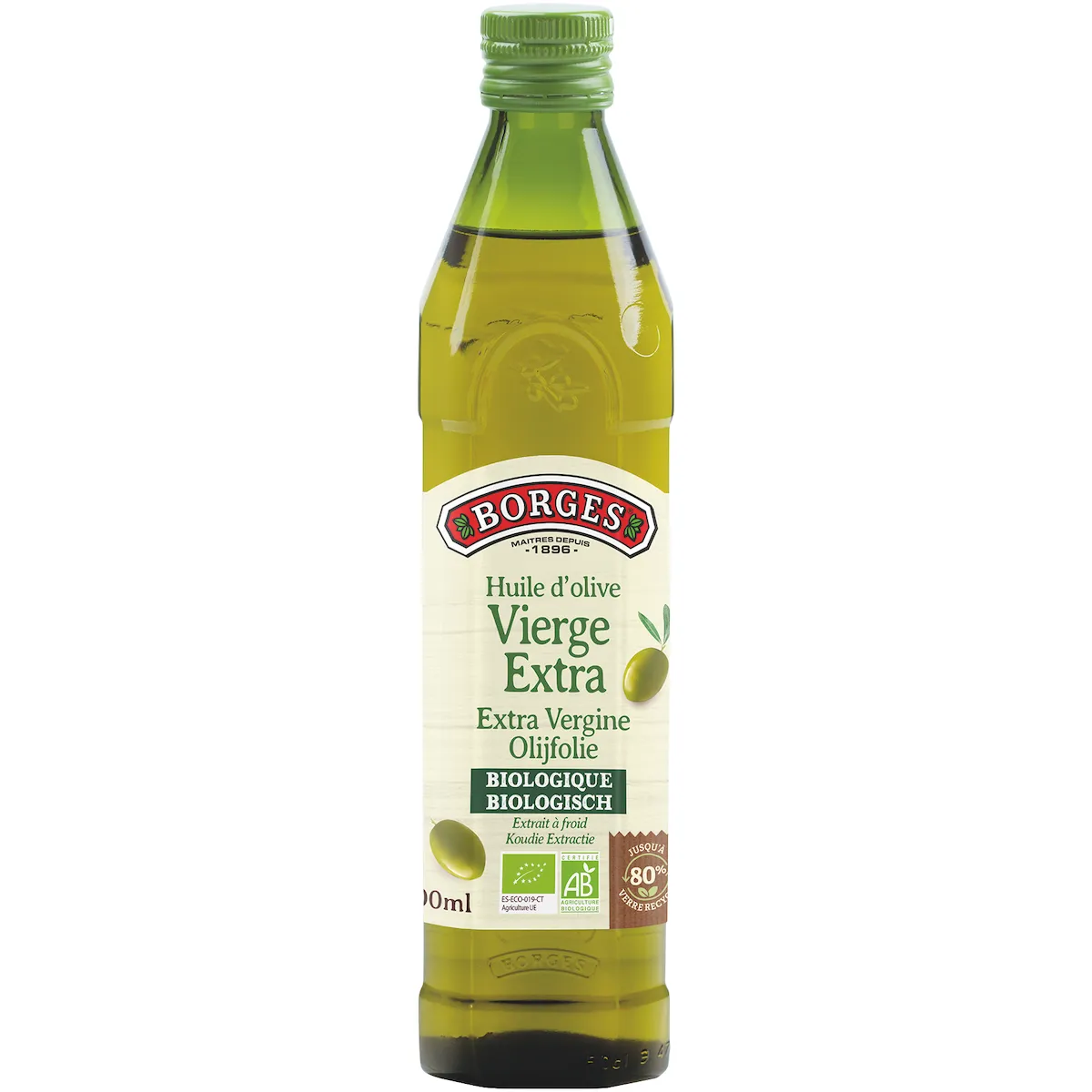 HUILE D'OLIVE BORGES VIERGE EXTRA BIO ECO NATURA 50CL