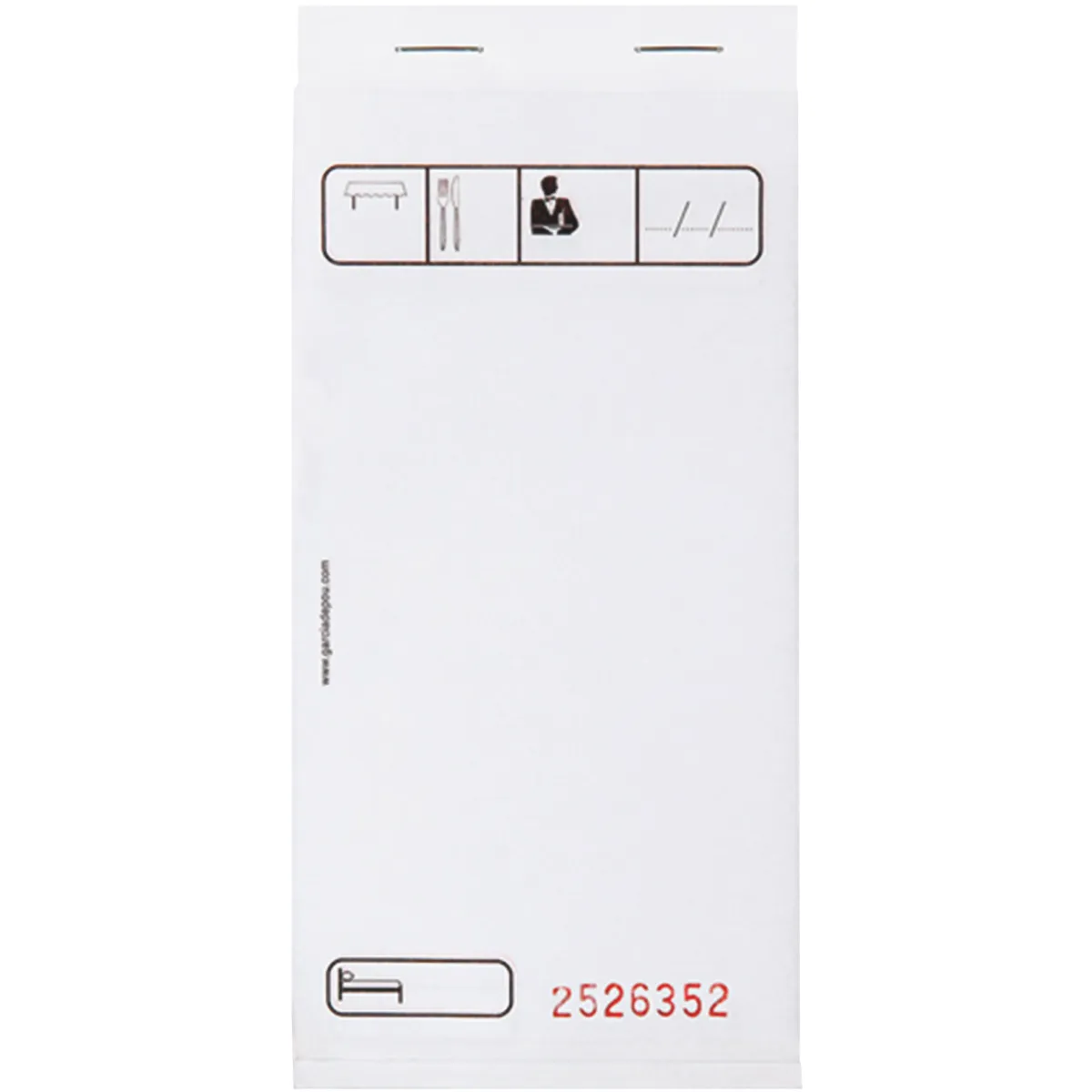 BLOC COMMANDE MINI DUPLI 50X2 FEUILLES 7,5X15 CM BLANC AUTOCOPIANT P10