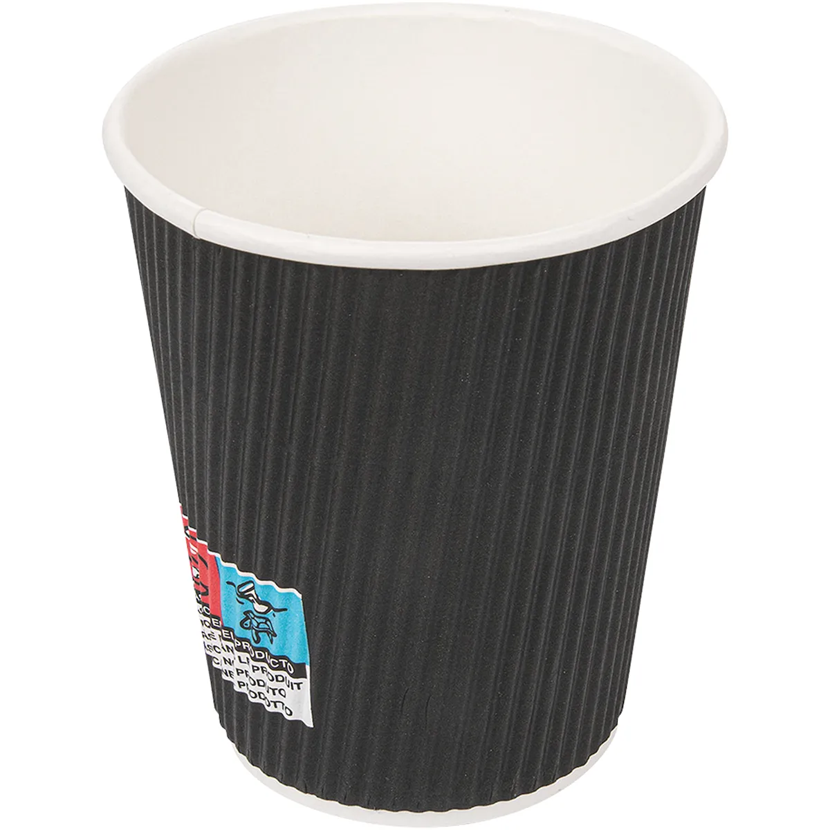 GOB BOISSONS CHAUDES DOUBLE PAROI ONDULÉ 240 ML NOIR - X1000