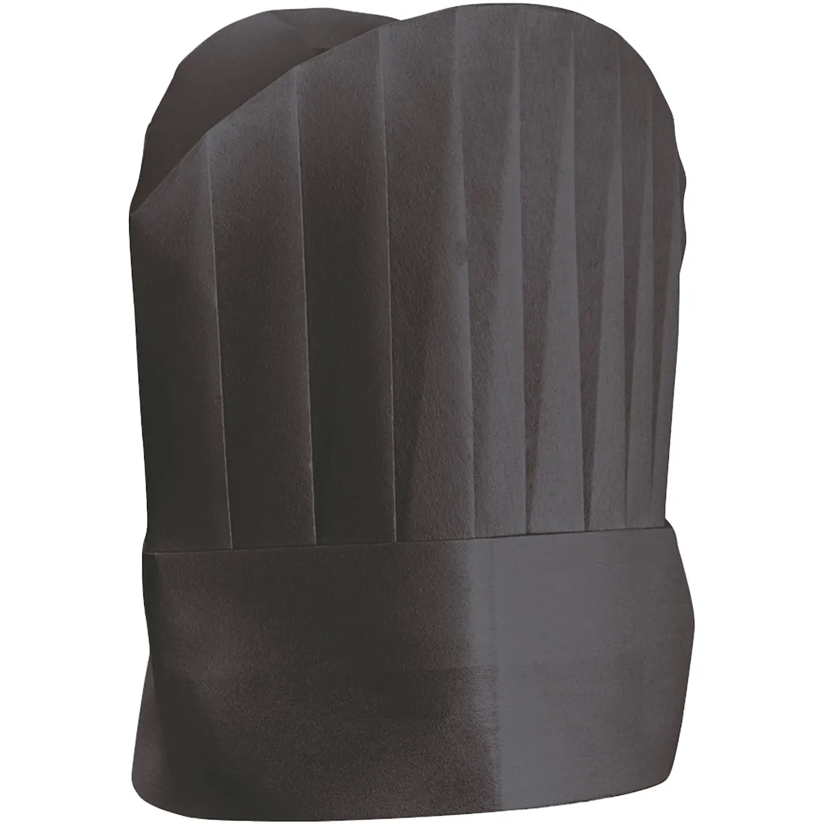 TOQUES CONTINENTAL CHEF'S "ROUND TOP" 25 CM NOIR AIRLAID