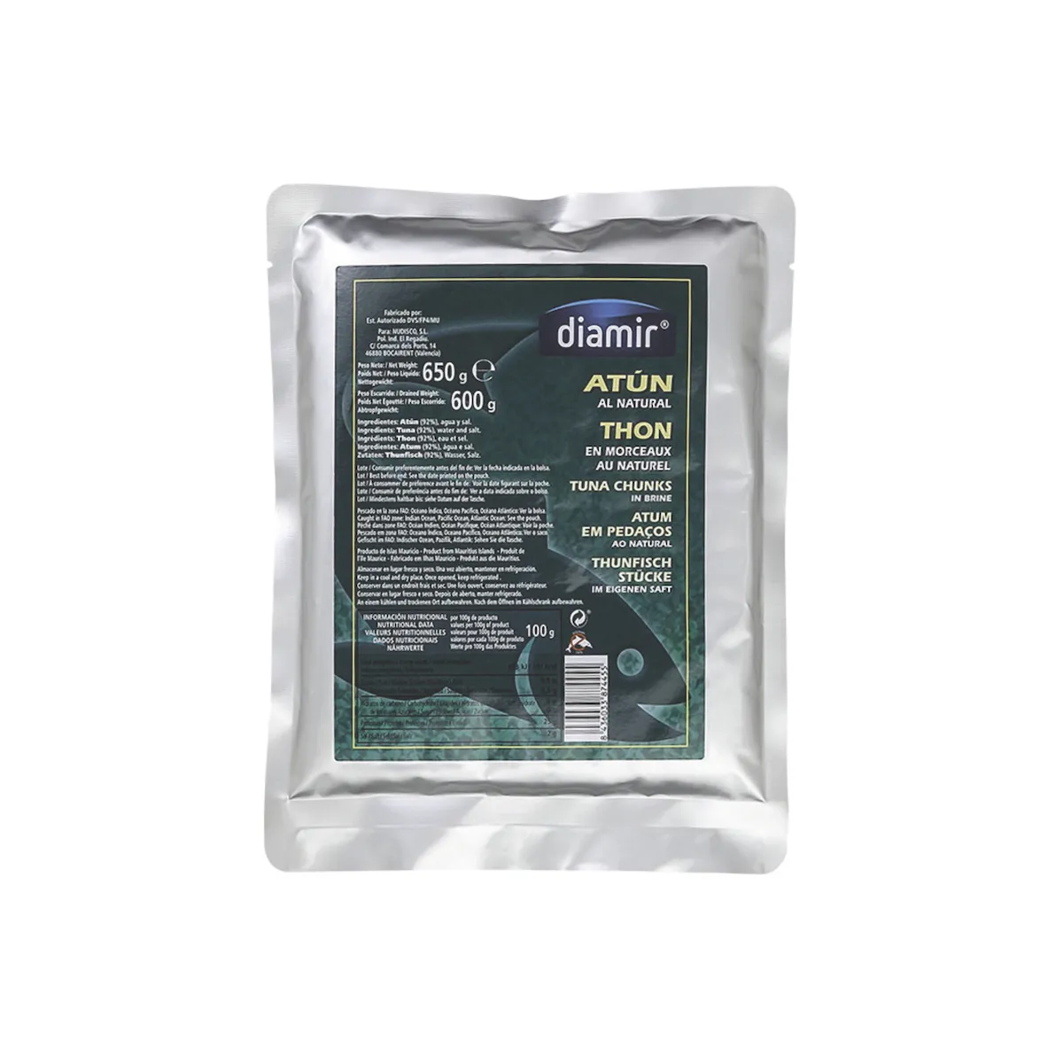 THON LISTAO AU NATUREL EN MORCEAUX 650G