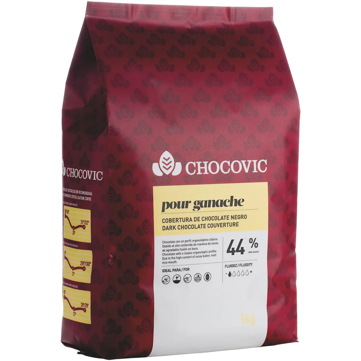 GANACHE CHOCOLAT 44% CACAO MINI GOUTTES 5KG