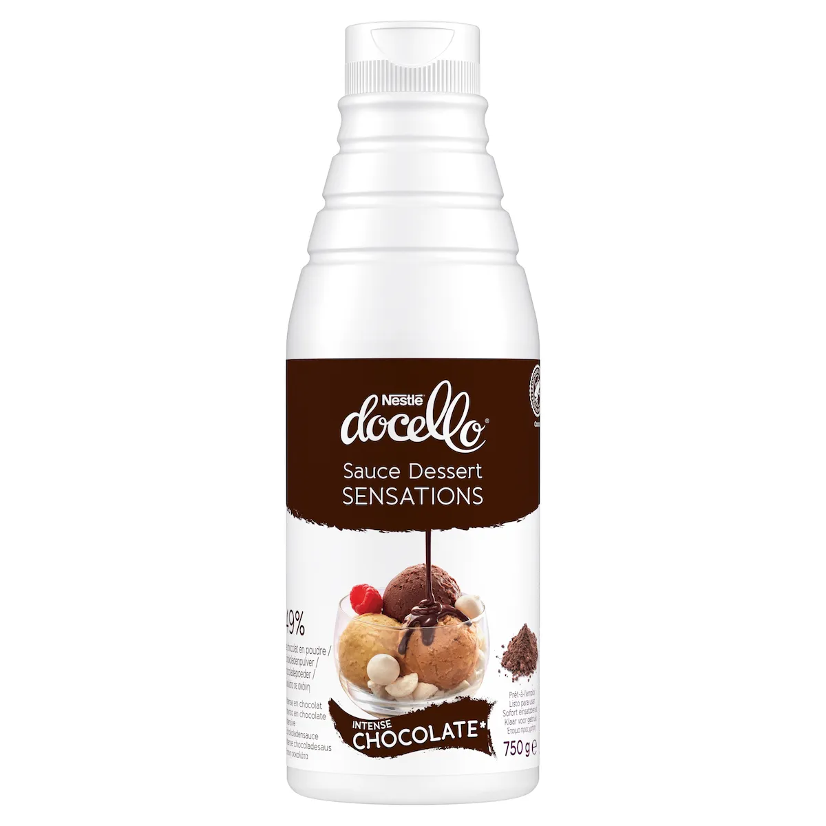 SAUCE SENSATIONS INTENSE CHOCOLAT BTL 750G