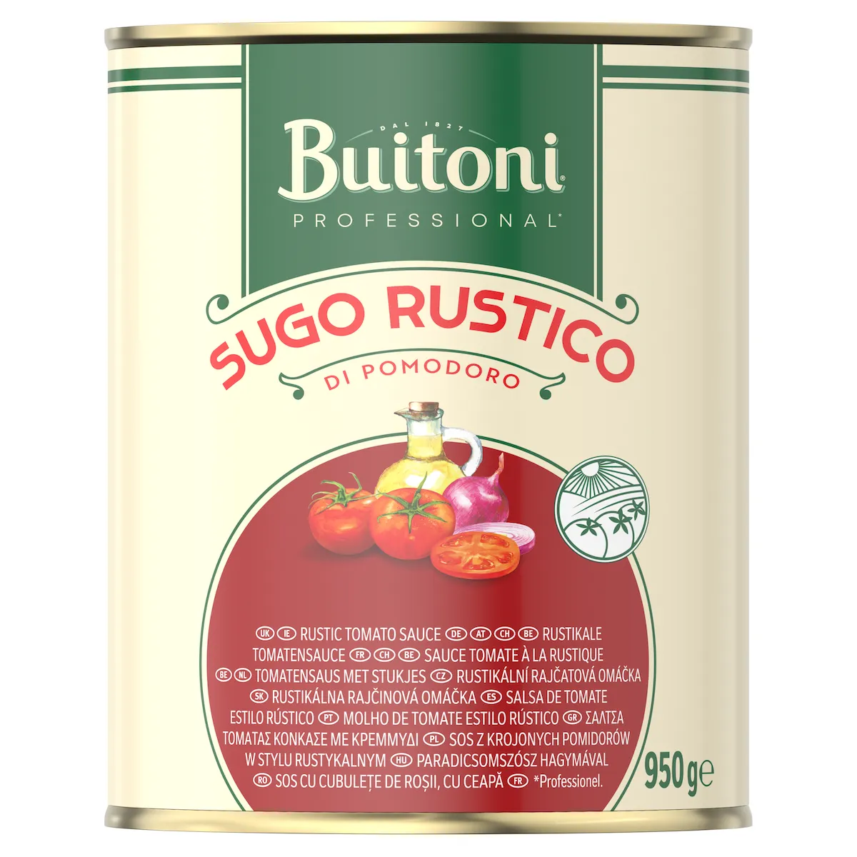 SAUCE TOMATE RUSTIQUE - SUGO DI POMODORO RUSTICO 950G