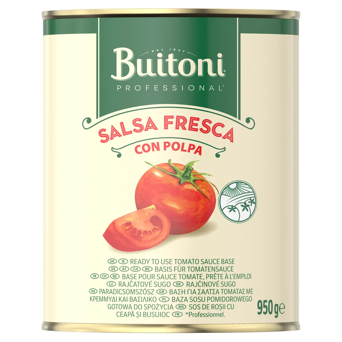 BASE POUR SAUCE TOMATE - SALSA FRESCA CON POLPA 950G