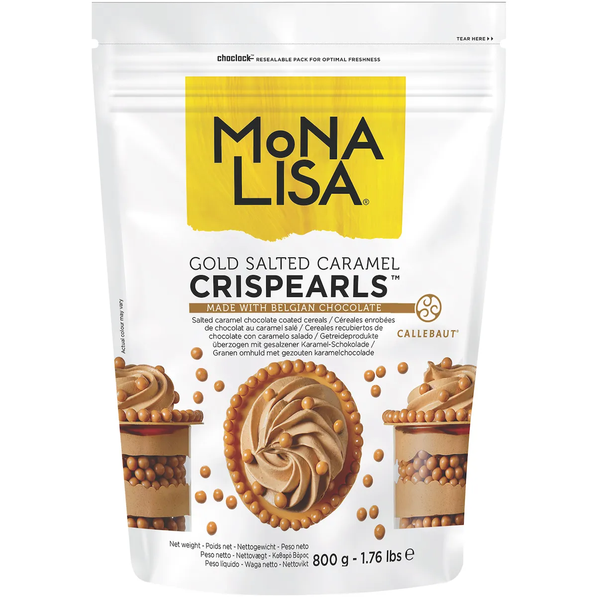 CRISPEARLS CARAMEL SALE BOITE 800G