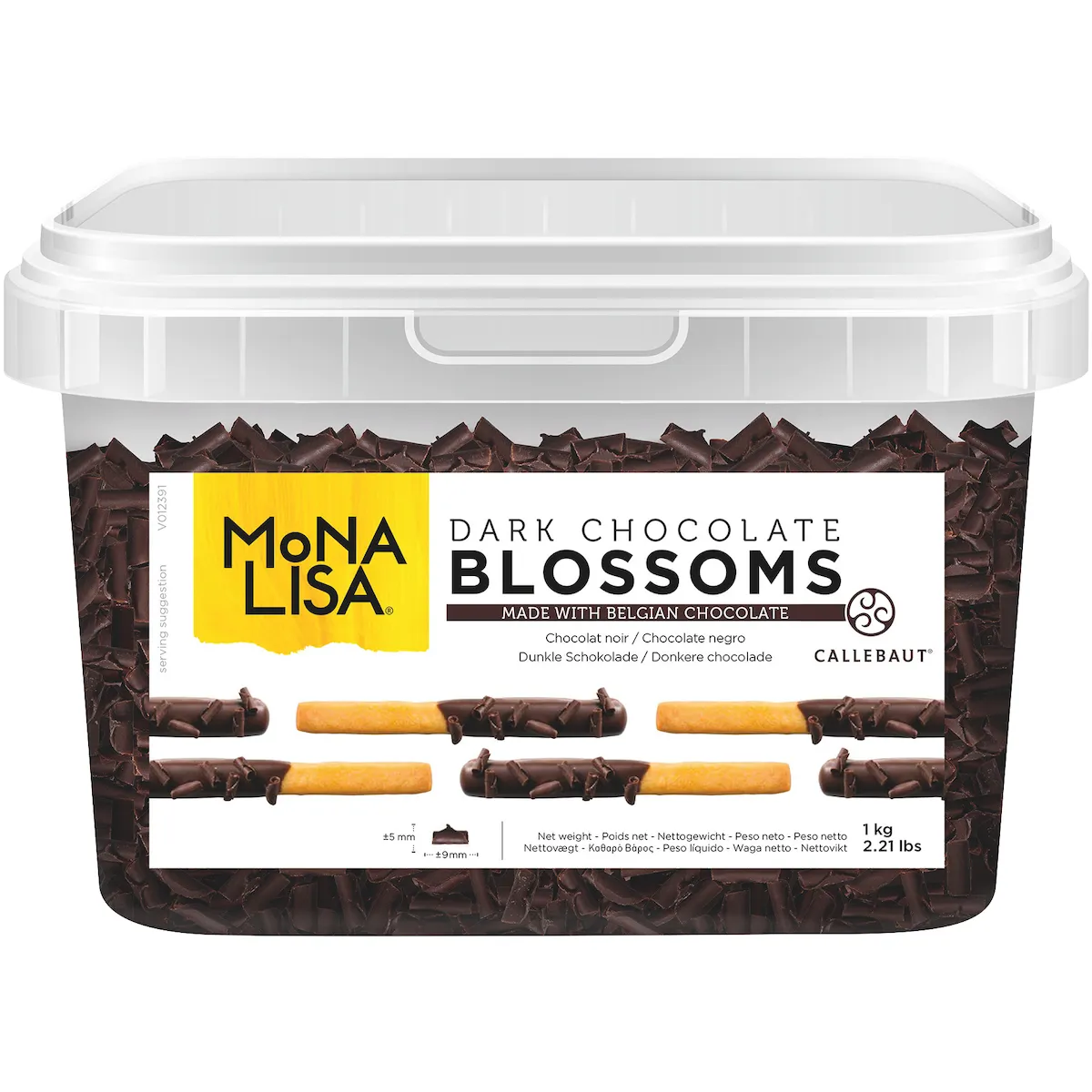 COPEAUX DE CHOCOLAT NOIR BLOSSOMS BOITE 1KG