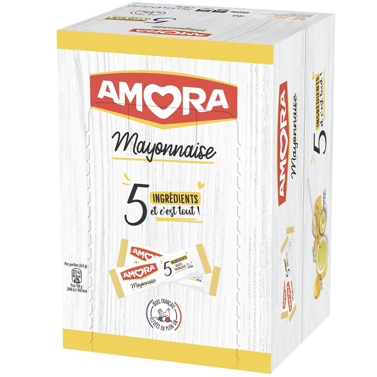 MAYONNAISE 5 INGREDIENTS - CARTON DE 200 DOSETTES DE 10ML