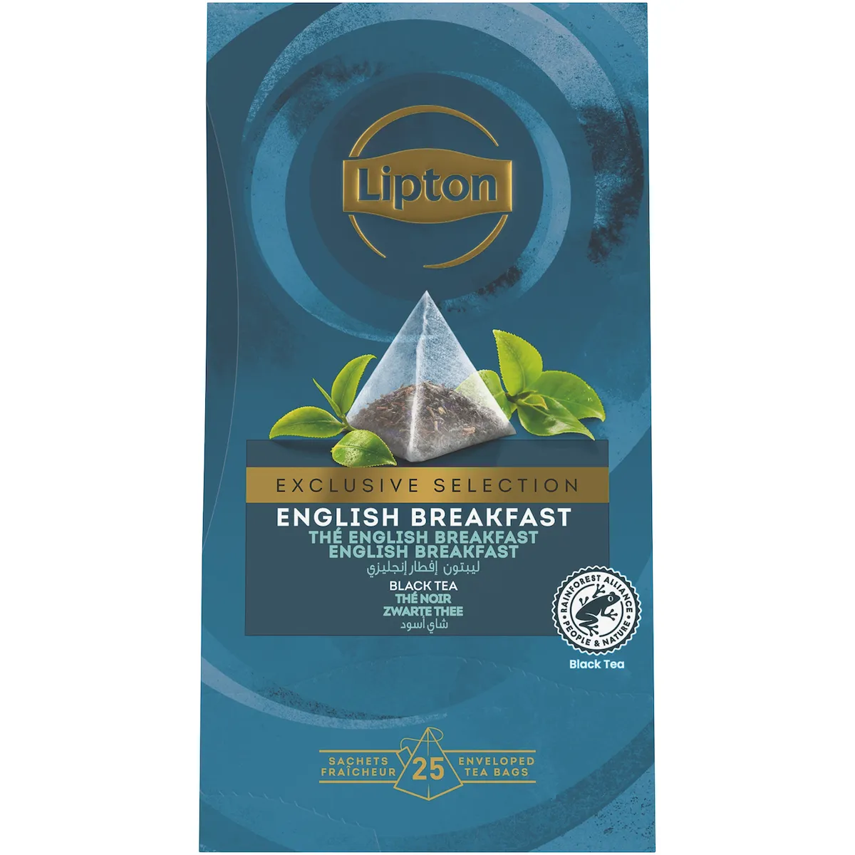 LIPTON EXCLUSIVE SELECTION ENGLISH BREAKFAST-25 SACHETS PYRAMIDES