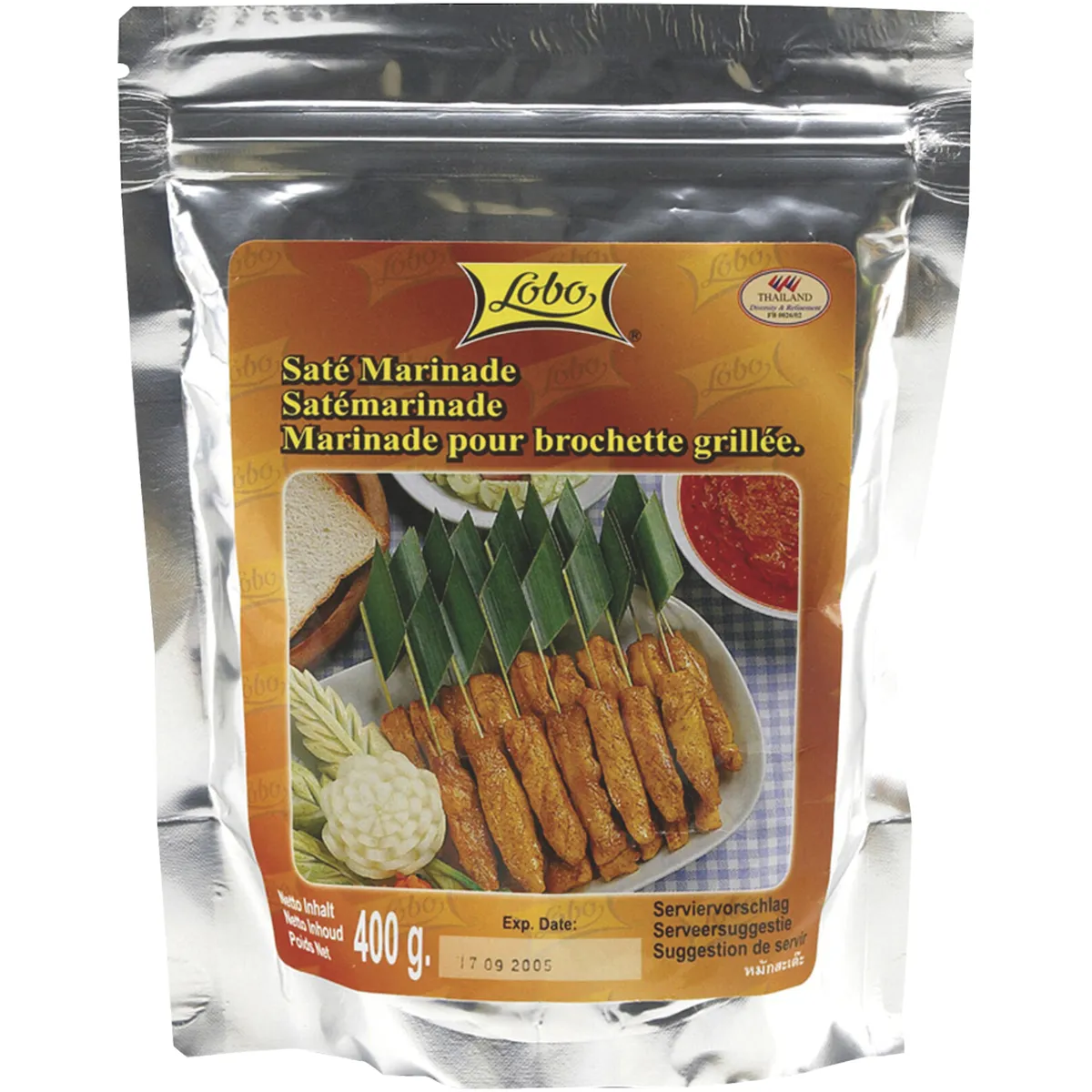 PATES D EPICE MARINADE SATE - 400G